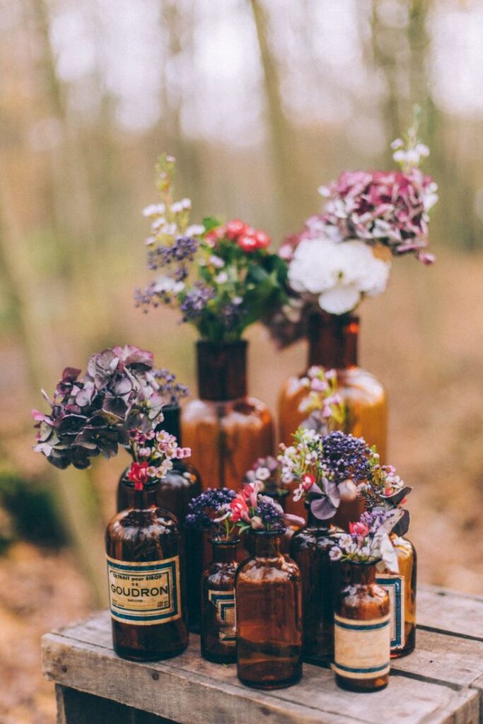 Woodland Wedding Inspiration Shoot With Rustic Wooden Palette Decor